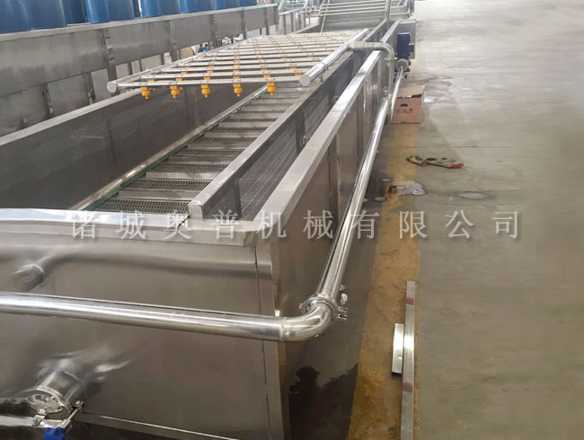 Vegetable cleaning line